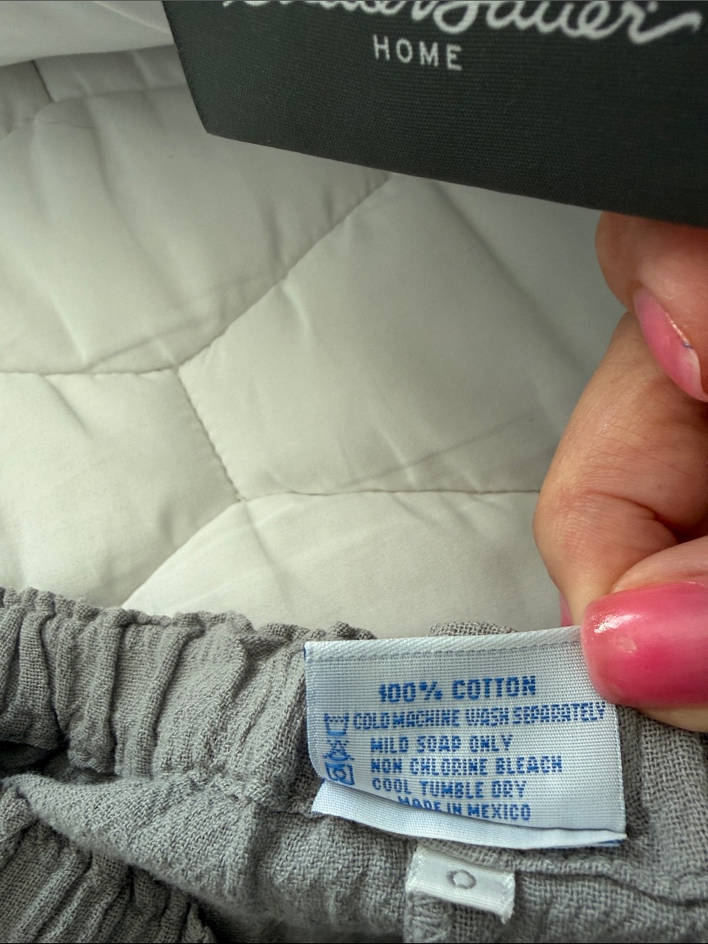 Oh my Gauze classy Elastic-Waist Pants - Gray - Picture 3 of 4
